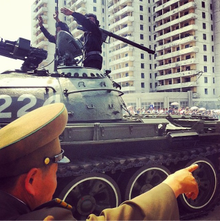 Illustration for article titled The Retro-Futuristic Spectacle of Military Parades in North Korea